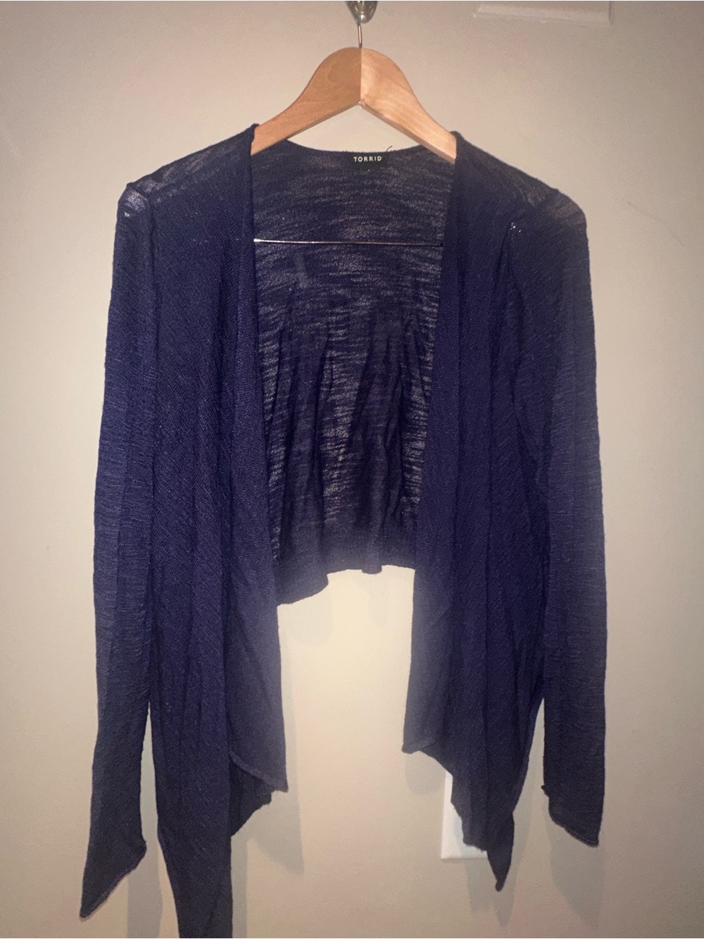 Torrid Navy Open-Front Women's Cardigan Sweater size 1